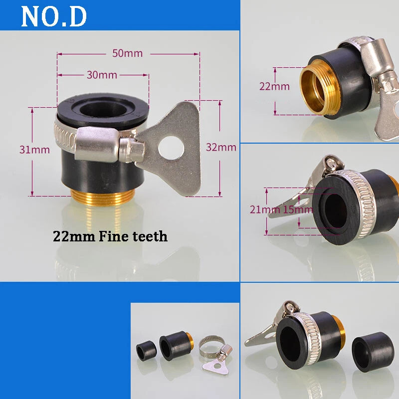 Universal Tap Connector To Garden Hose Pipe Mixer Kitchen Bath Hose Connector