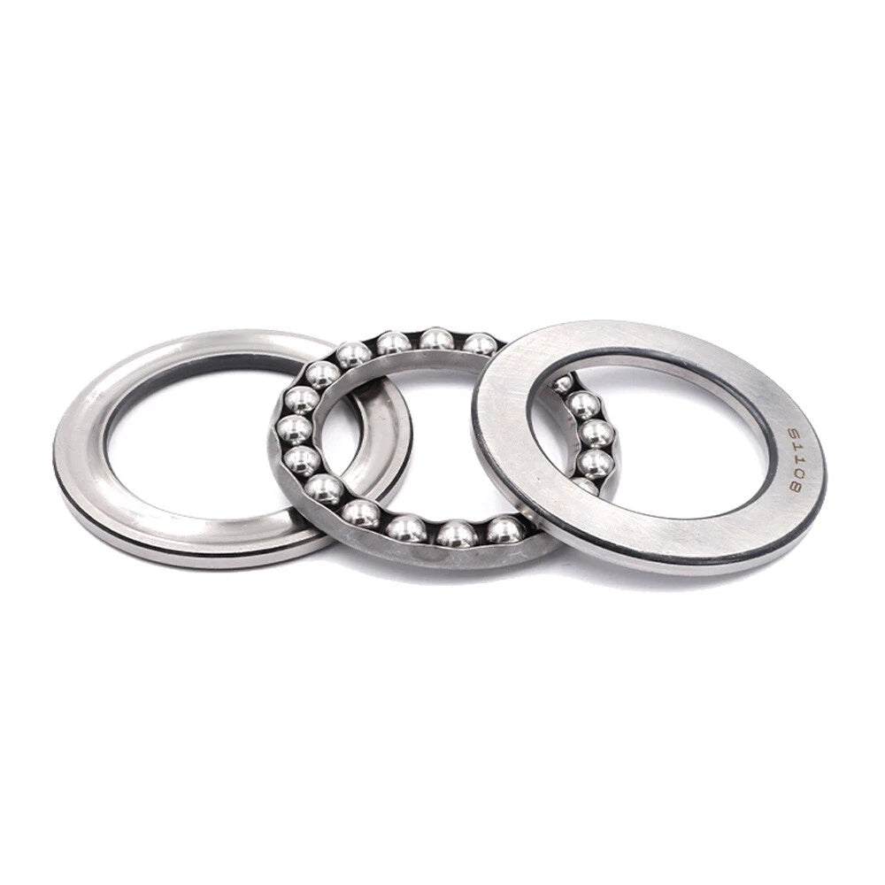 Bore 10mm to 110mm Plane Thrust Ball Bearings Grooved Bearings No.51100 to 51322
