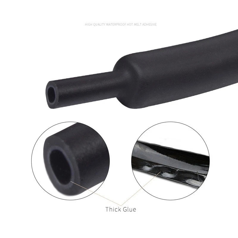 Heat Shrink Tubing 3:1 Ratio — 0.8mm to 40mm, Multiple Colors & Lengths