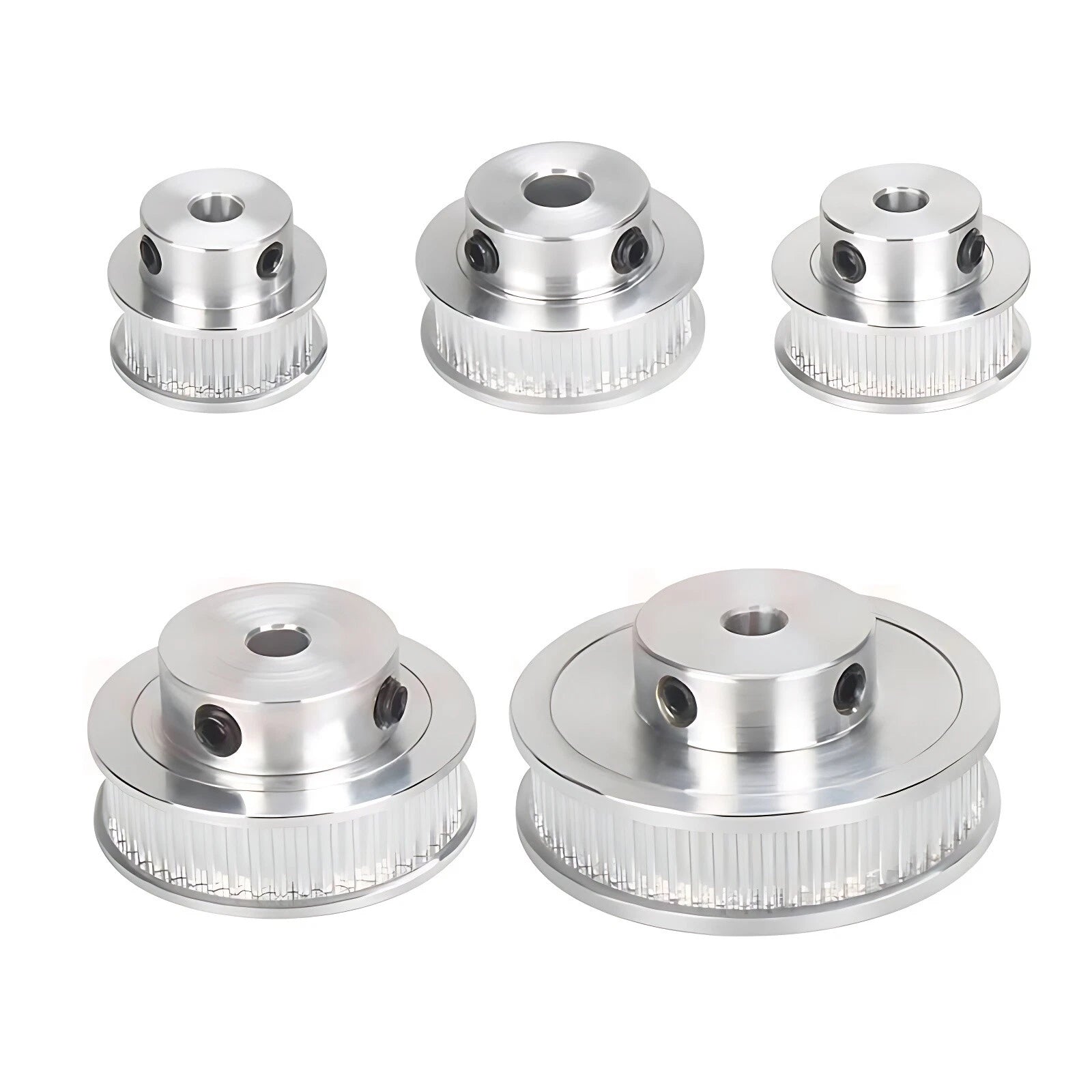 GT2 2GT 70T-120T Timing Belt Pulleys 5mm-25mm Bore with Steps for CNC 3D Printer