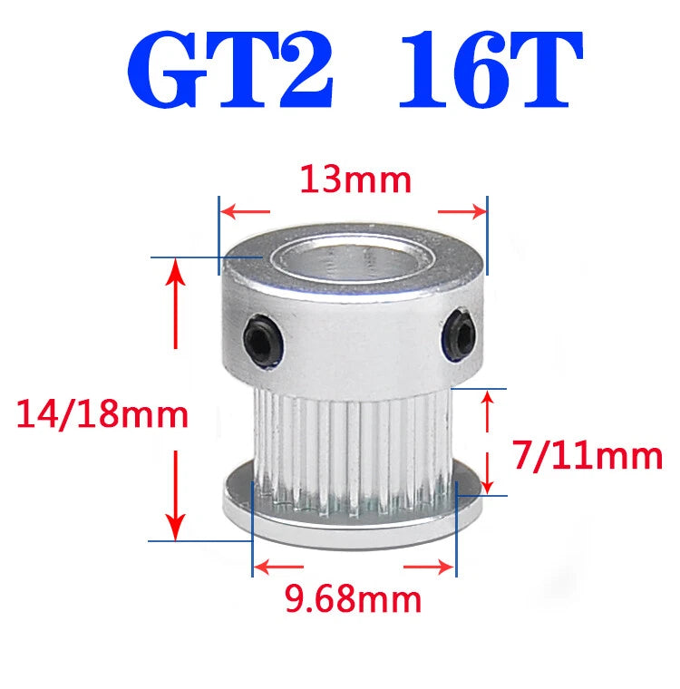25T Timing Belt Smooth Tooth Drive Pulley GT2 Closed Timing-Synchronous Belt
