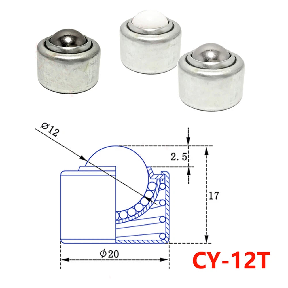 7-30Kg Ball Transfer Bearing Spring Shock Absorbers Unit Casters Conveyor Rolle