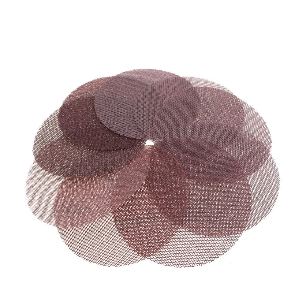 5" 6" 9" Mesh Sanding Discs — P60 to P1000 Grit Hook & Loop Sandpaper for Machine and Hand Sanding