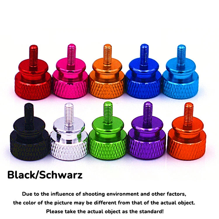 M6 Knurled Thumb Screws Aluminium Hand Grip Knob Bolts High Type - DIN 464
