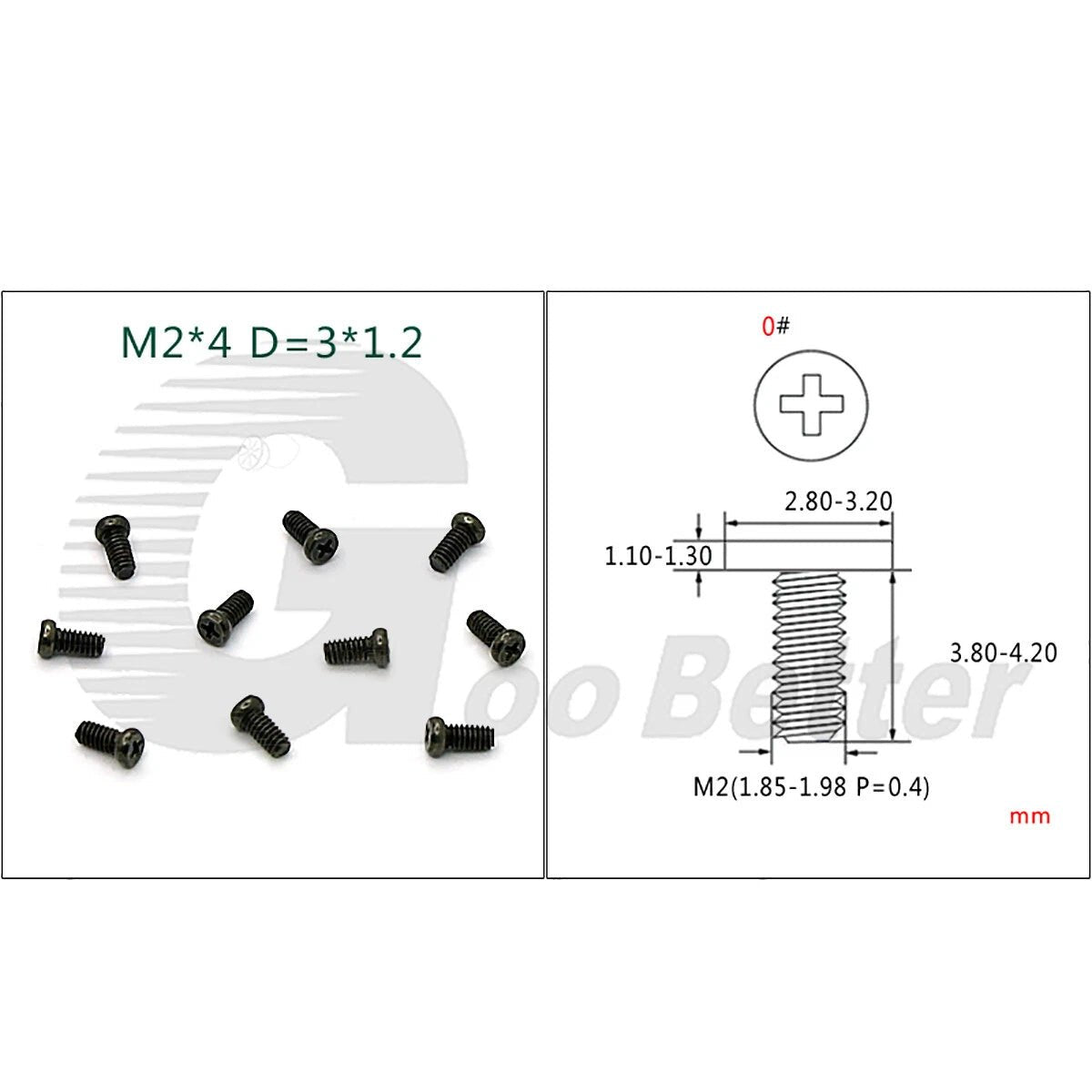 M2 Thin Wafer Head Machine Screws | Ultra - Low - Profile Flat Head | Zinc / Ni / Stainless | 2–21mm - HomeDIYer