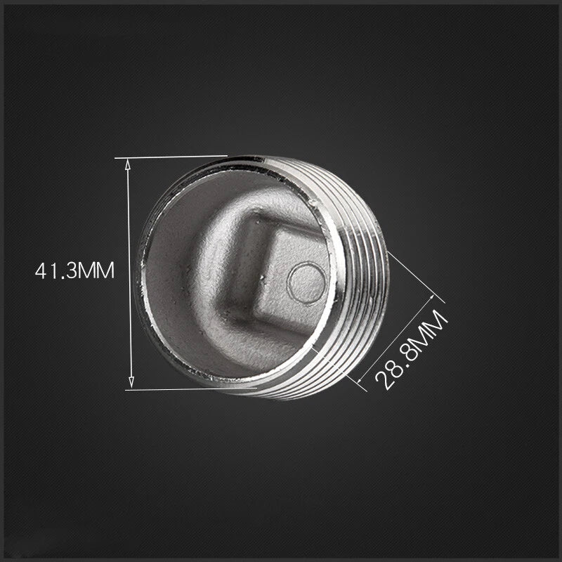 304 Stainless Steel BSP Blanking End Cap Pipe Fittings — Male & Female 1/4" to 1-1/2"