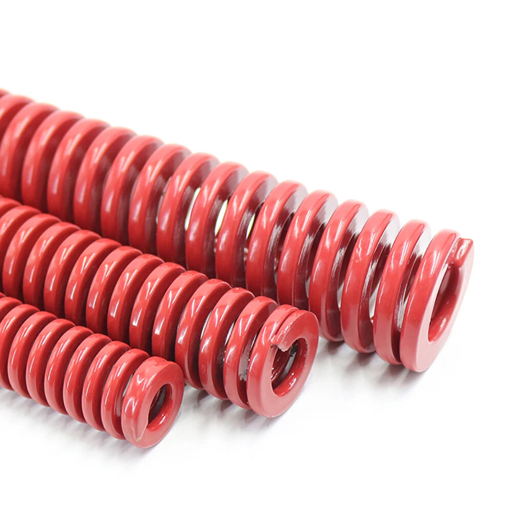 Red OD 8mm-50mm Compression Spring Heavy Duty Stiff Heavy Load Die Springs