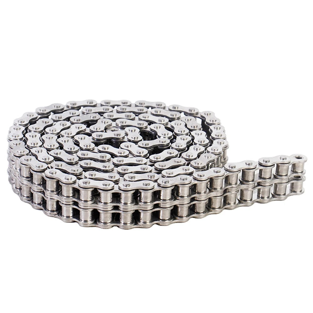Roller Chain Simplex Duplex Chain 304 Stainless Steel 06C 08A 10A 12B 16 20B 24A