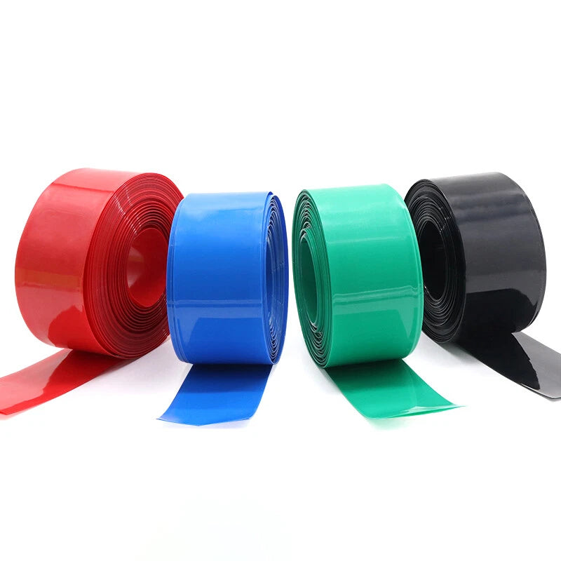 PVC Heat Shrink Tubing for RC Battery & 18650 Cells — 7mm to 120mm, Multicolor