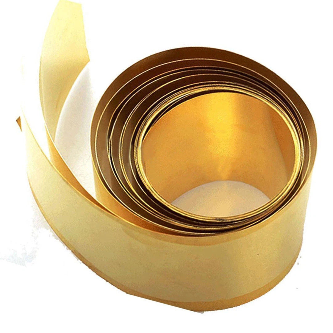 0.1-1mm x 200mm x 500mm,H62 Brass Metal Sheet Strip Yellow Copper Foil Plate