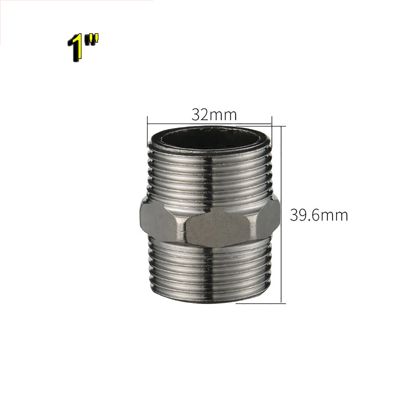 Male x Male Stainless Steel Pipe Fittings — Equal & Reducing Straight Connector