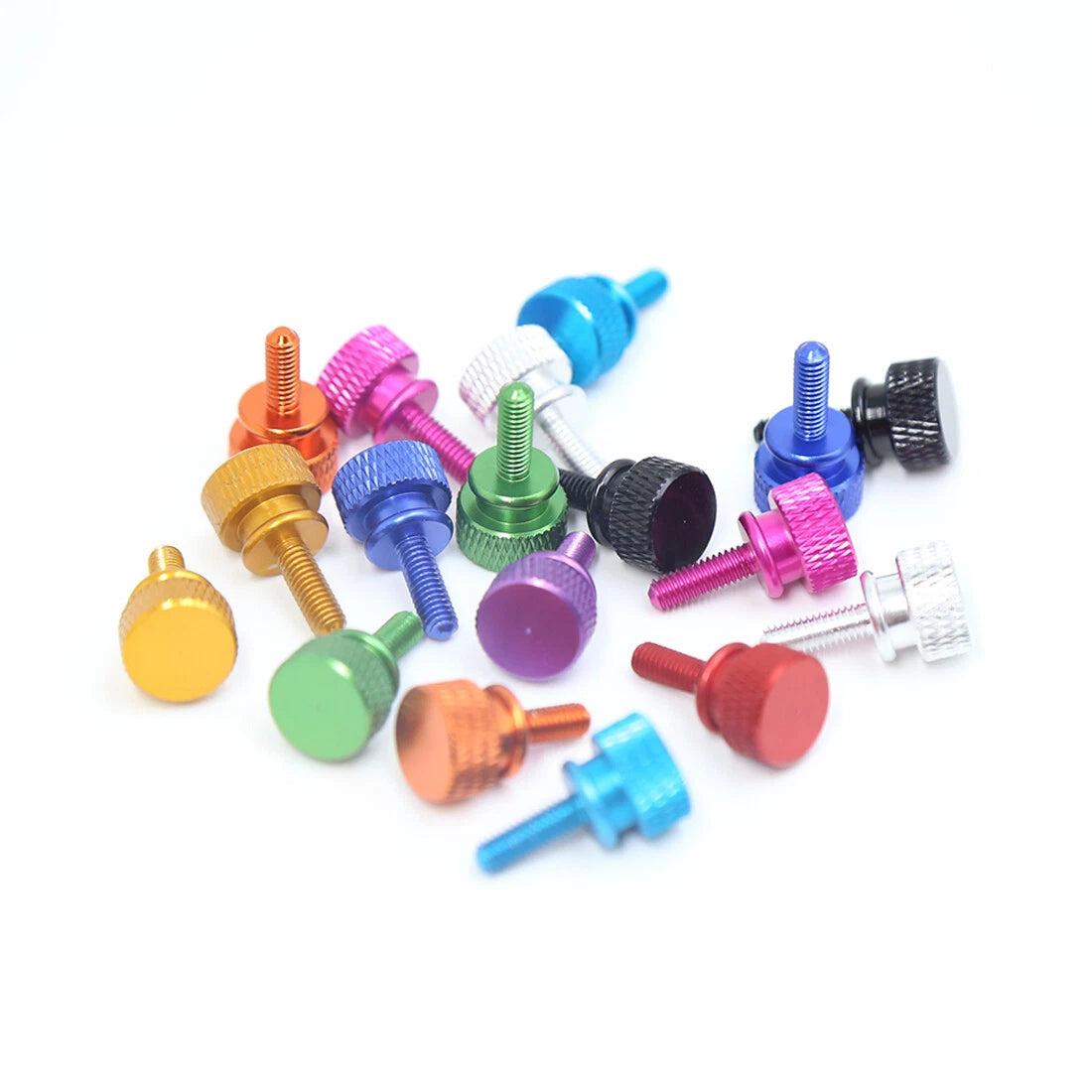 M3 Anodized Aluminum Knurled Thumb Screws — Hand-Tightening Knob Bolts