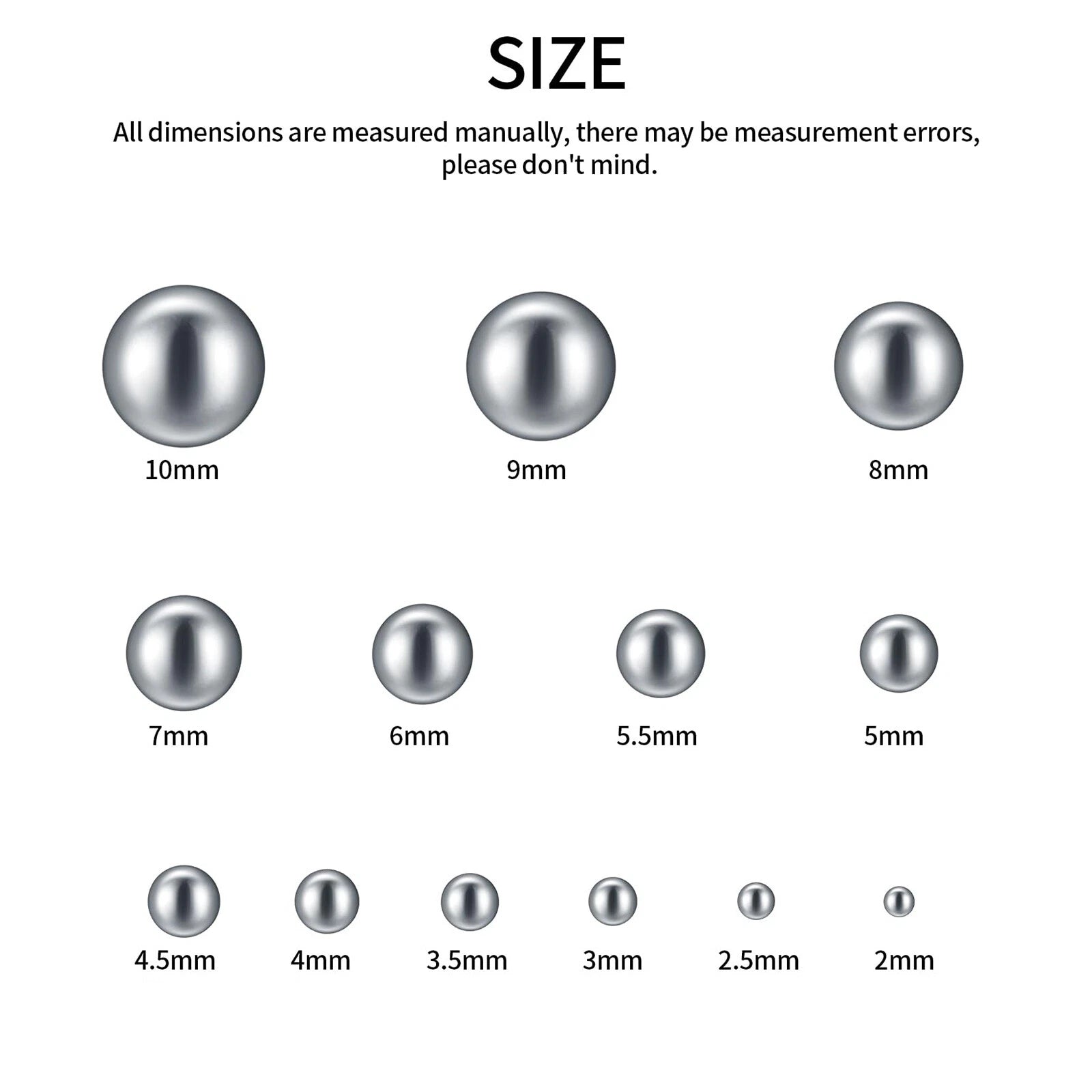 Loose Stainless Steel Ball Bearings High Precision Solid Smooth Ball 0.8 - 100mm
