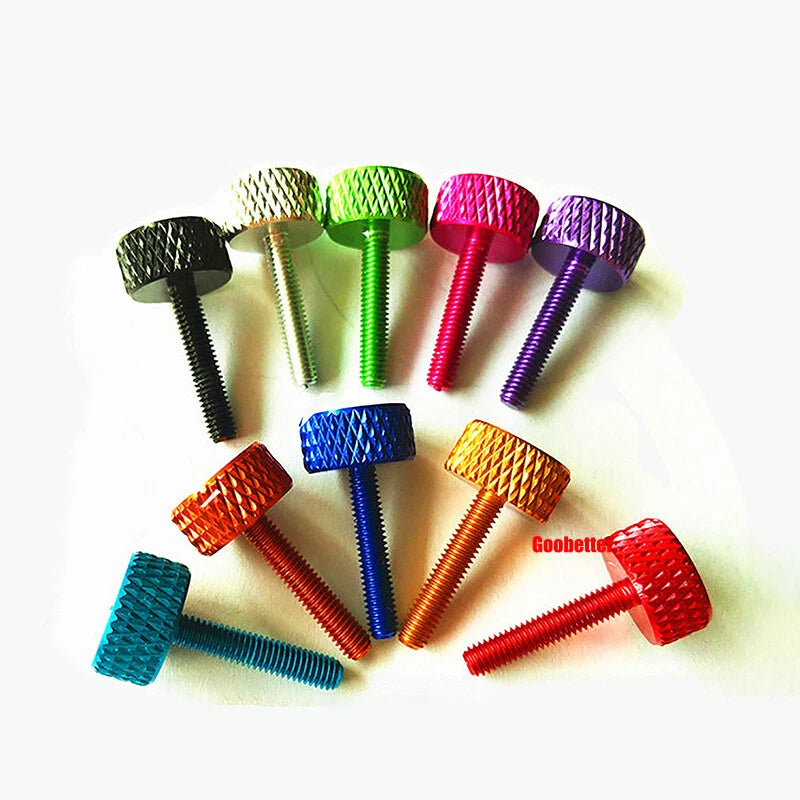 M3*35/40mm Knurled Thumb Screws Aluminum Alloy DIY Hand Tighten Grip Knob Bolts