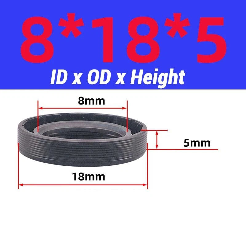 Oil Seal Metric Size Rotary Shaft Seal ID 8-38 mm TC FB Skeleton Oil Seal Rings