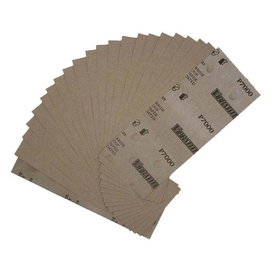 93x230mm Silicon Carbide Wet & Dry Sandpaper — P60 to P10000 Grit Waterproof Paper Sheets for Metal Wood Auto