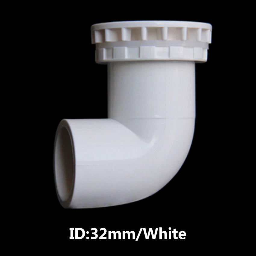 90° Elbow PVC Drain Pipe Joint Fittings 20 25 30 40 50mm for Aquarium Fish Tank