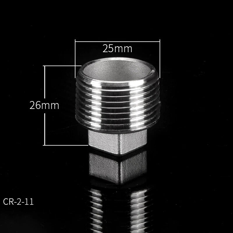 304 Stainless Steel BSP Pipe Plug & Cap Fittings — Male Plugs & Female Blanking Caps