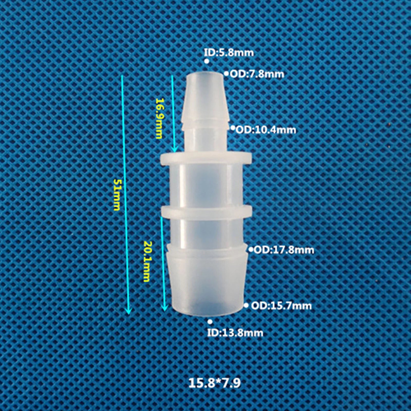Reducing Coupling Straight Hose Pipe Plastic Adapter Fittings Connector Joint