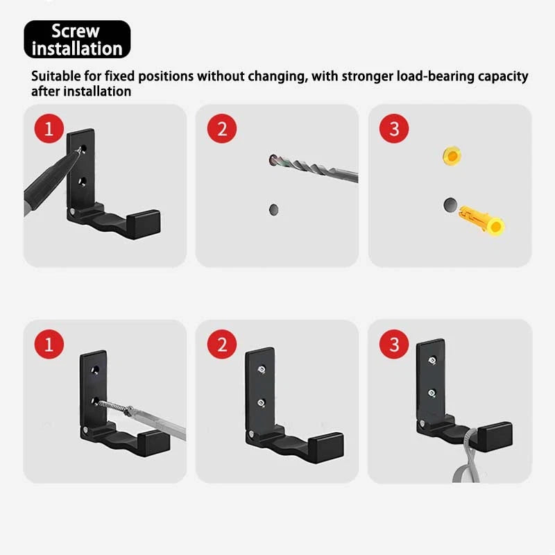 Folding Wall Hooks Aluminum Alloy Foldable Design Wall Mounted Coat Clothes Hook