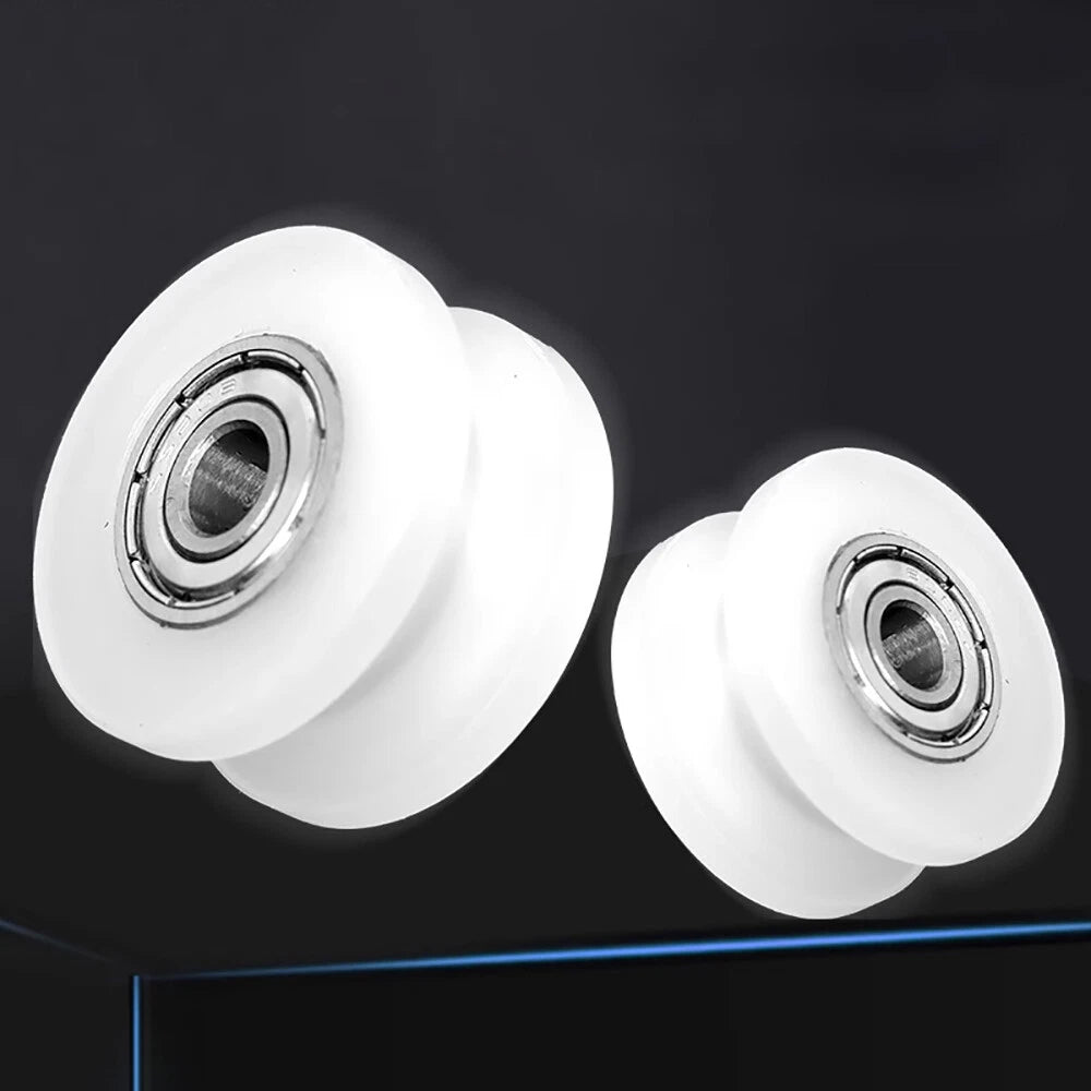 OD 30-85mm Nylon Pulley Wheel with Ball Bearing U/V/H Groove for Door and Window