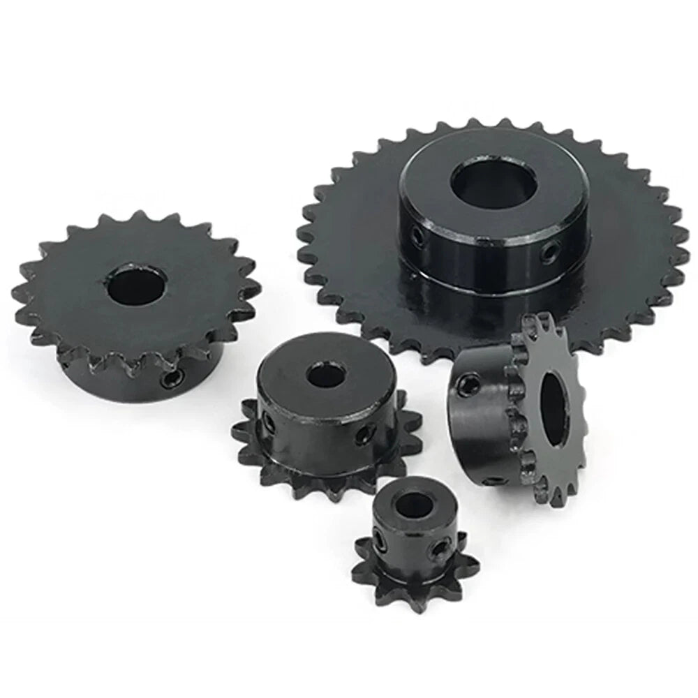 04C Roller Chain Drive Sprocket Wheel 11T-40T Keyhole Hole 8mm-30mm Pitch 6.35mm