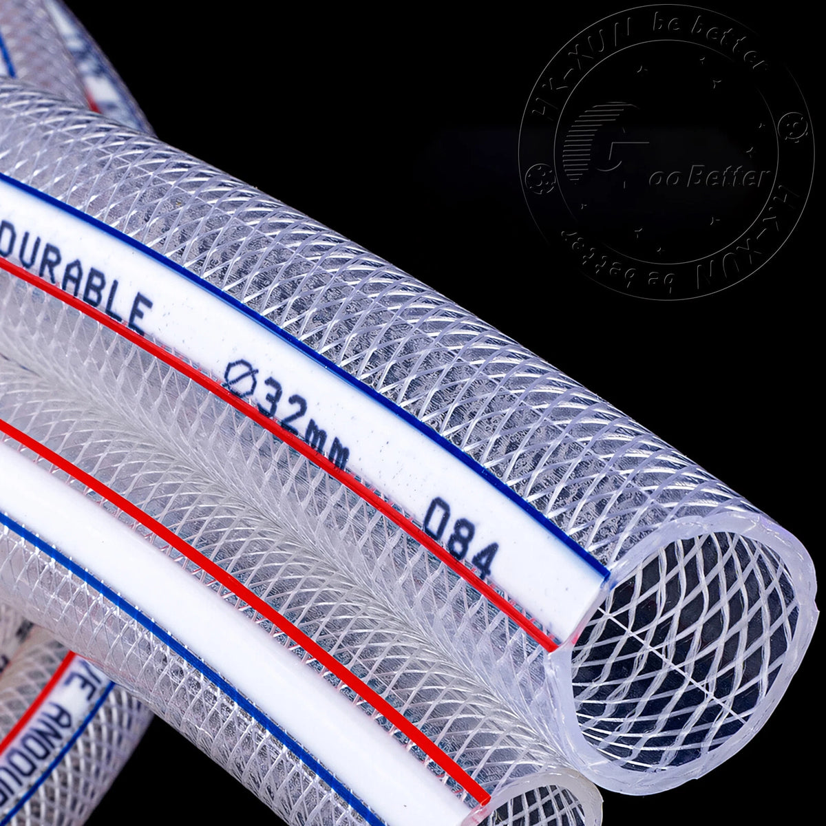PVC Flexible Braided Tubing — Fish Pond, Hydroponics & Garden Water Hose