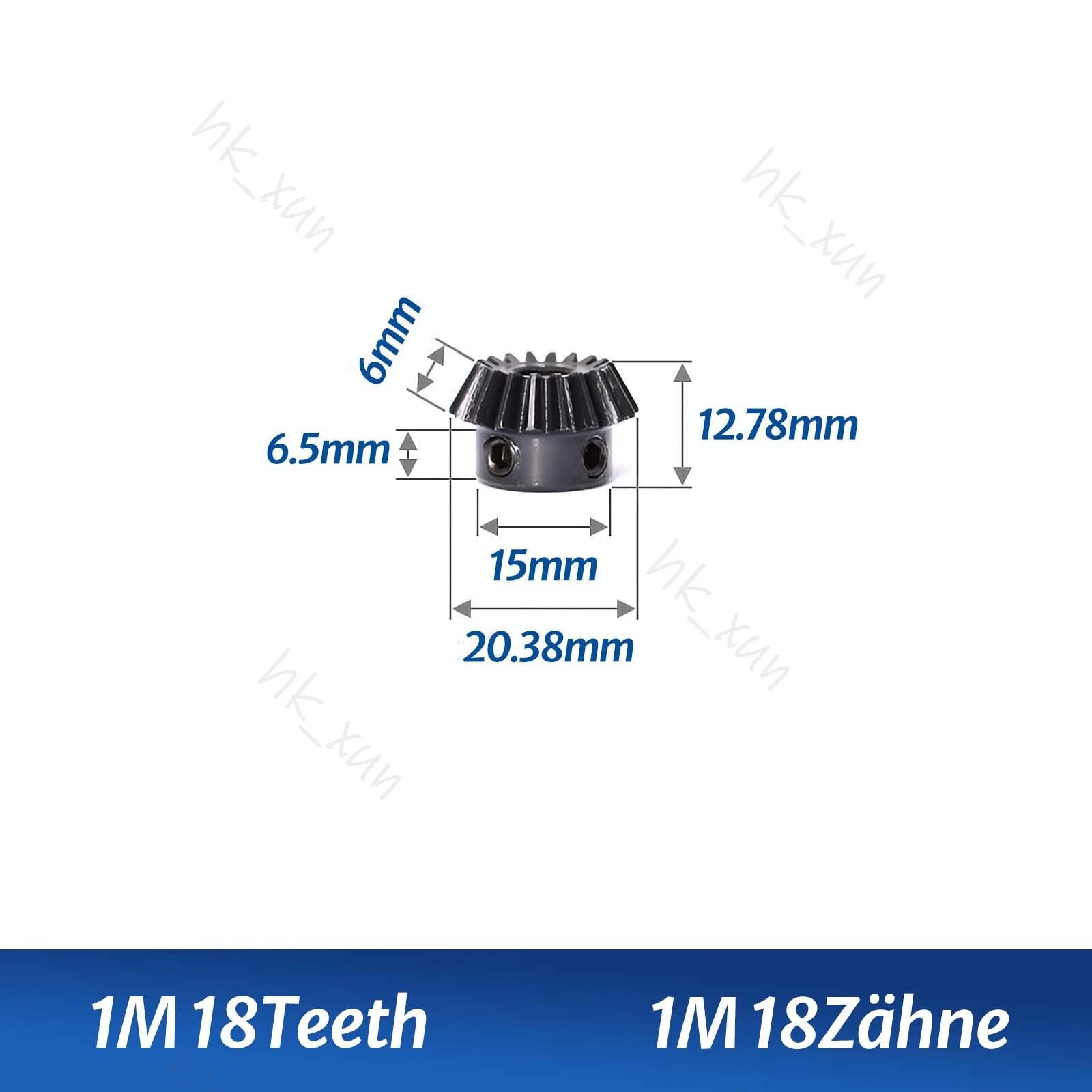 1/1.5/2 Mod 15-40 Tooth 1:2 Metal Motor Bevel Gears 90° Pairing Gear 45# Steel