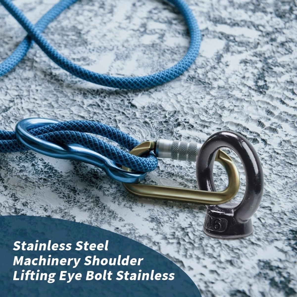 Black 304 Stainless Steel Eye Bolts and Eye Nuts — M3 to M20 Lifting Hardware - HomeDIYer