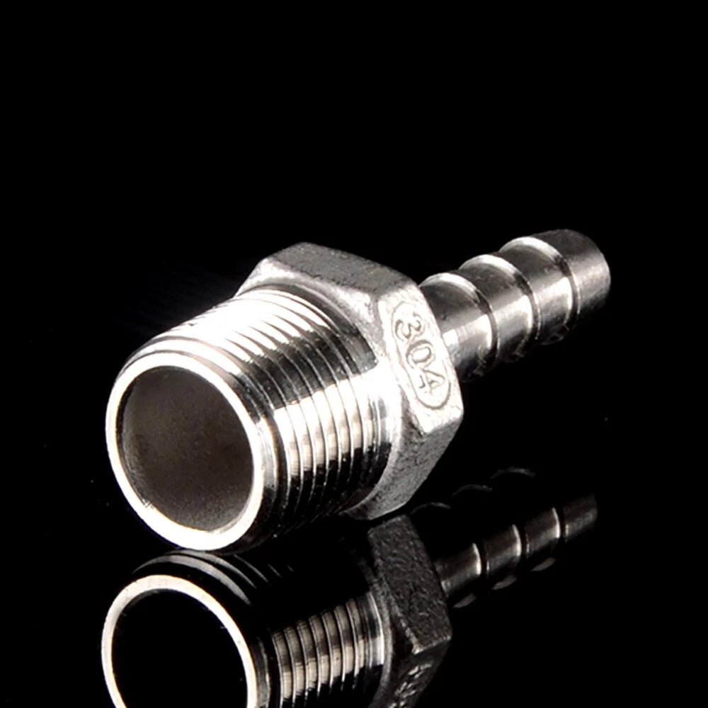 Stainless Steel Hosetails,Bsp Thread Hose Tail Barb Connector 1 8-1" Female Male