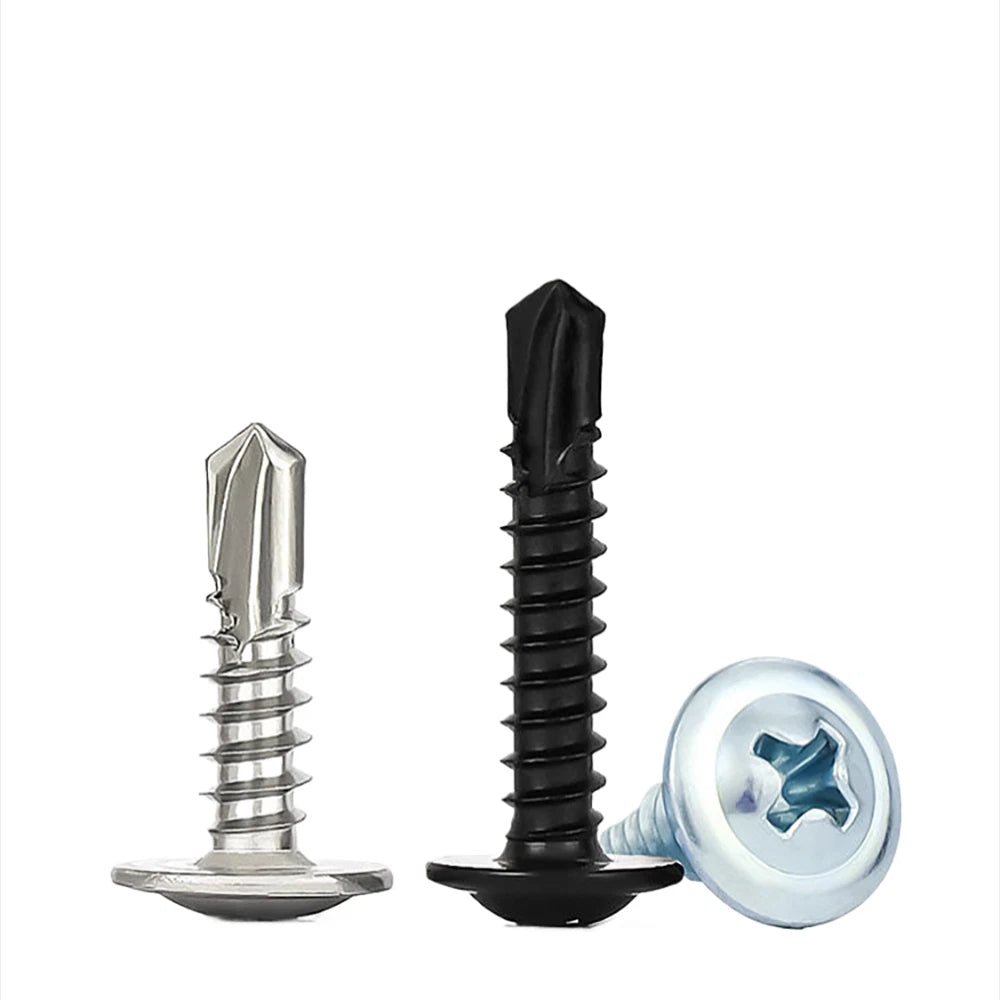 M4.2 M4.8 Self Drilling Wafer Head Screws – Steel & Stainless for Sheet Metal