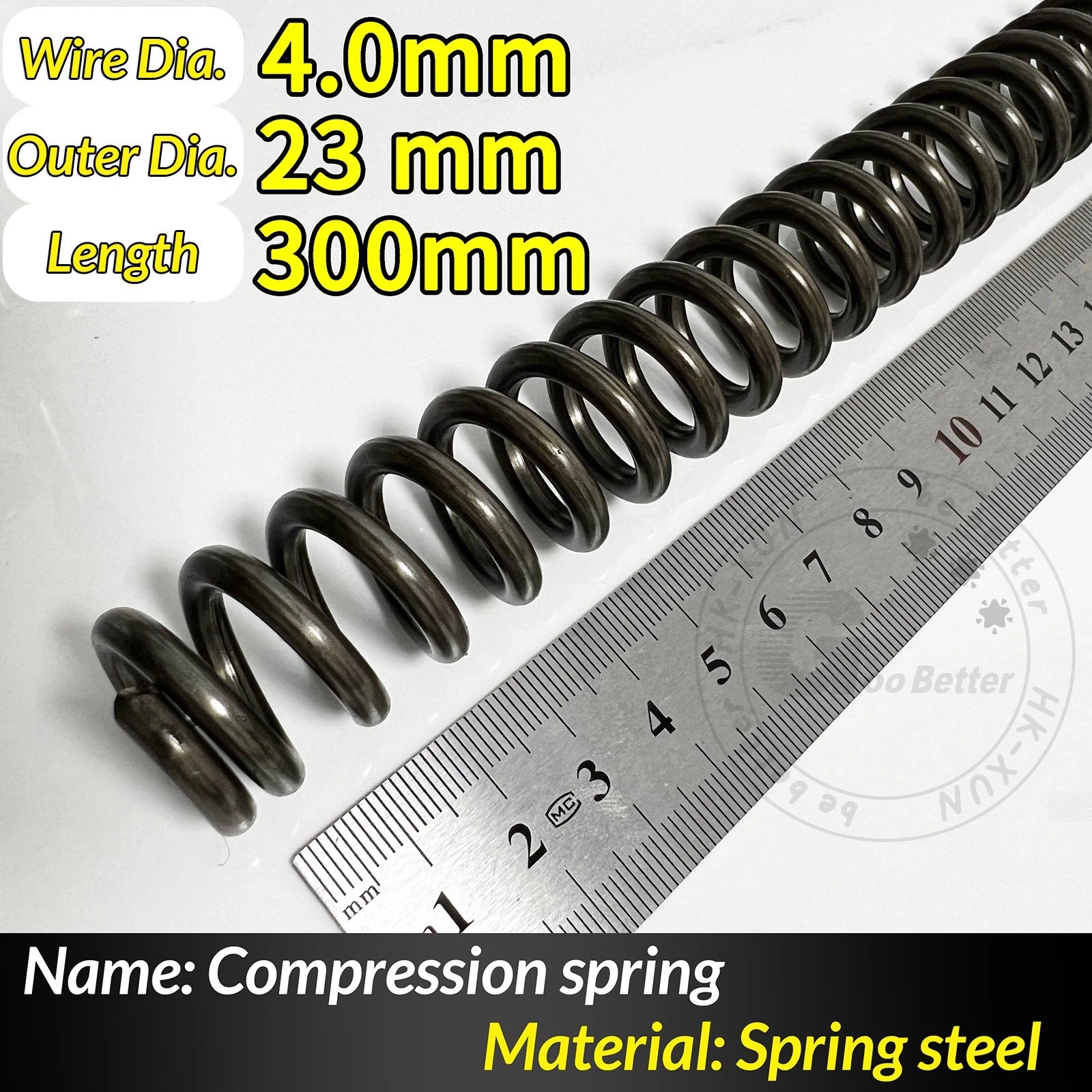 Compression Spring Pressure Springs, Wire Dia 4-5mm, OD 20-80mm, Length 300mm