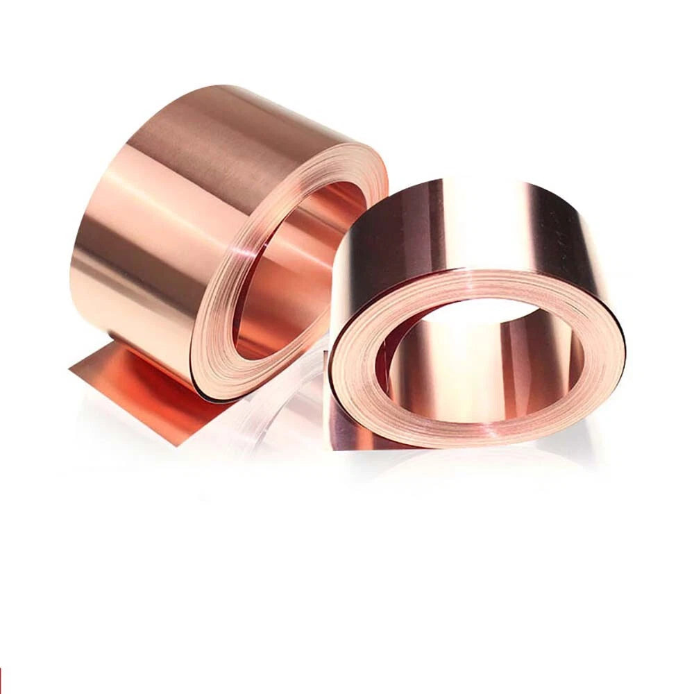 Pure Copper Band T2 Cu Sheet Foil Plate Metal Strip Thick 0.03-0.5mm 200x1000mm