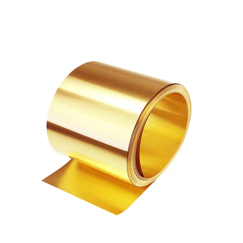 1 Meter Brass Metal Thin Sheet Foil Plate Width 200mm Thick 0.02/0.03/0.05-0.8mm