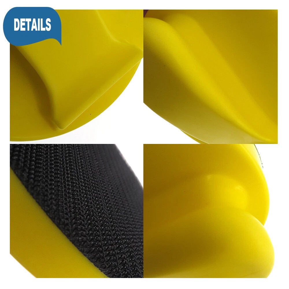 125mm 150mm Round Hand Sanding Block For Hook Loop Sandpaper Foam Polishing Pad