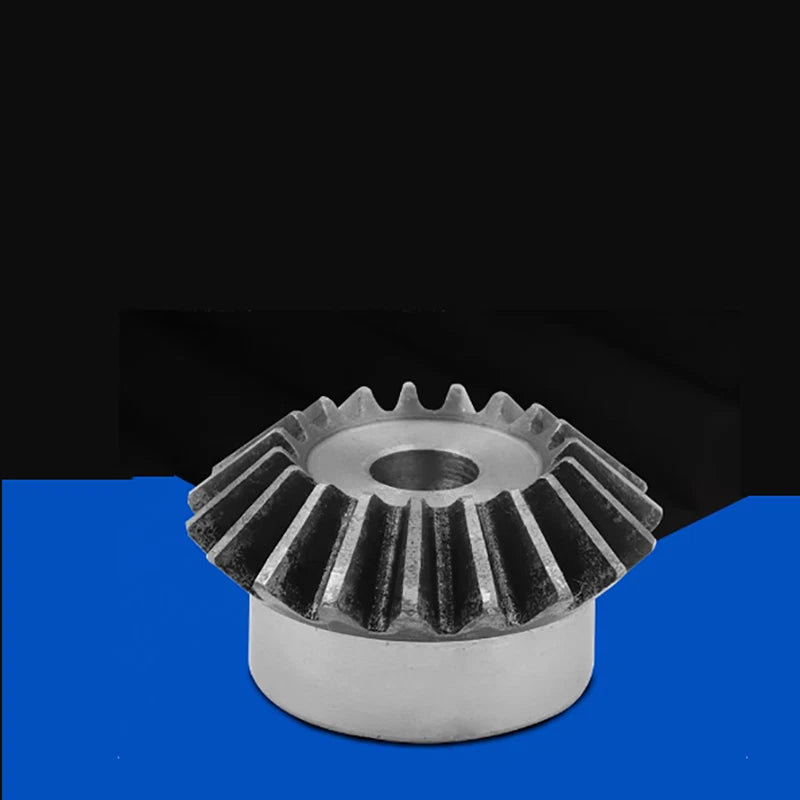1M 1.5M 2M Bevel Gear 15 - 20 Teeth 1:1 90° Meshing Angle 45# Steel Drive Gear