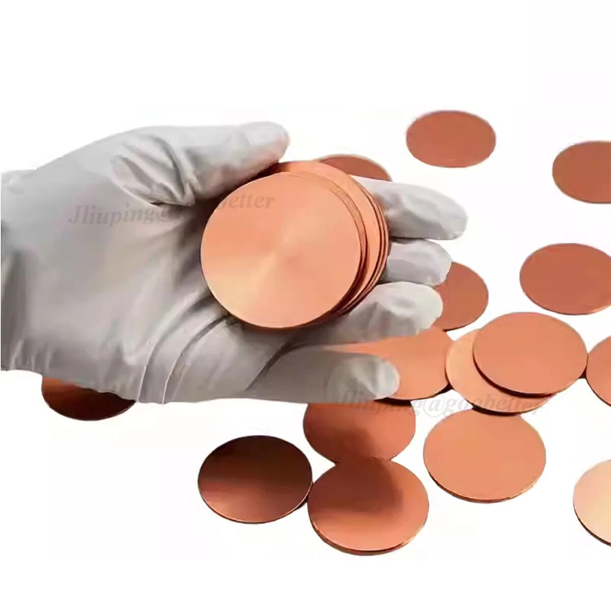 T2 Copper Discs Solid Round Sheets Plate Dia 10 15 20 25 30 35 40 45 50 55~100mm