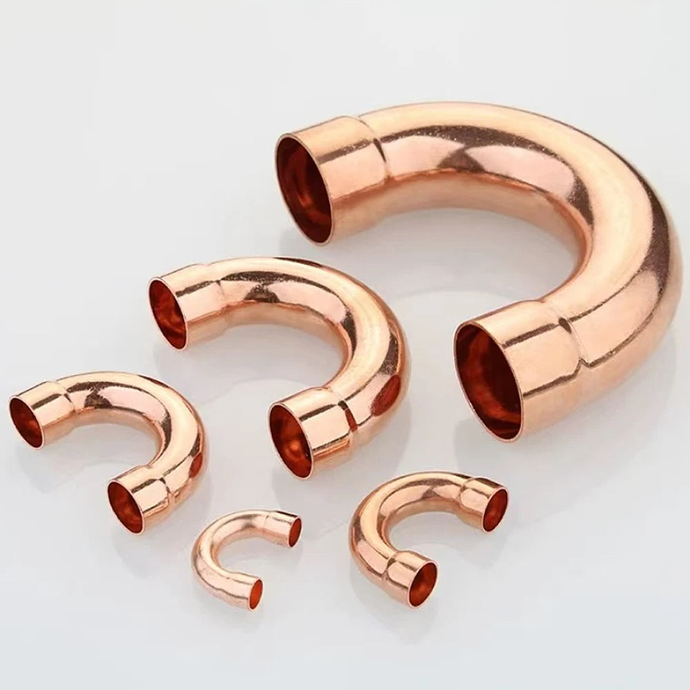 Copper Return Bend End Feed Fitting — Φ6mm to Φ76mm U-Bend Plumbing Connector