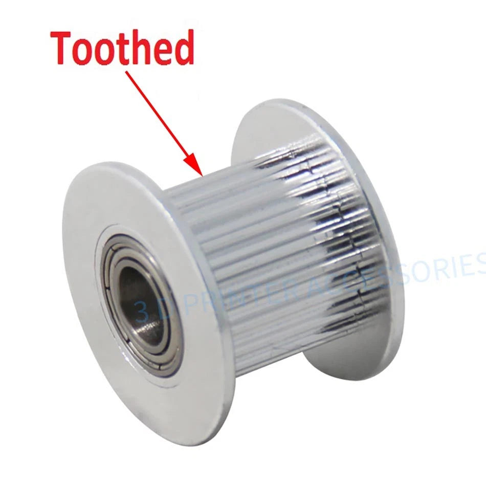 3D Printer GT2 Timing Belt Idler Pulley 6/10mm Belt 3/5mm Idle Bearing 16T 20T