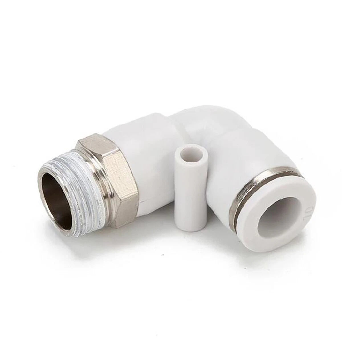 Pneumatic Male 90° Elbow Push-In Fitting | Tube OD 4–16mm Air Hose Connector