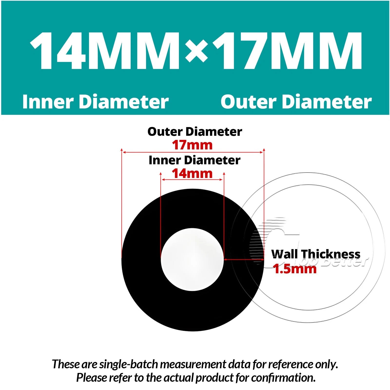 Black Silicone Rubber Tube – ID 0.5–60mm × OD 1–68mm Flexible Hose Pipe