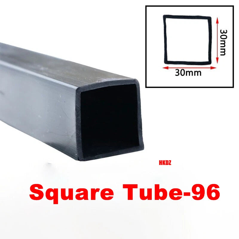 Square Silicone Rubber Hollow Tube Pipe Protector Seal Strips Width 2.5mm~108mm