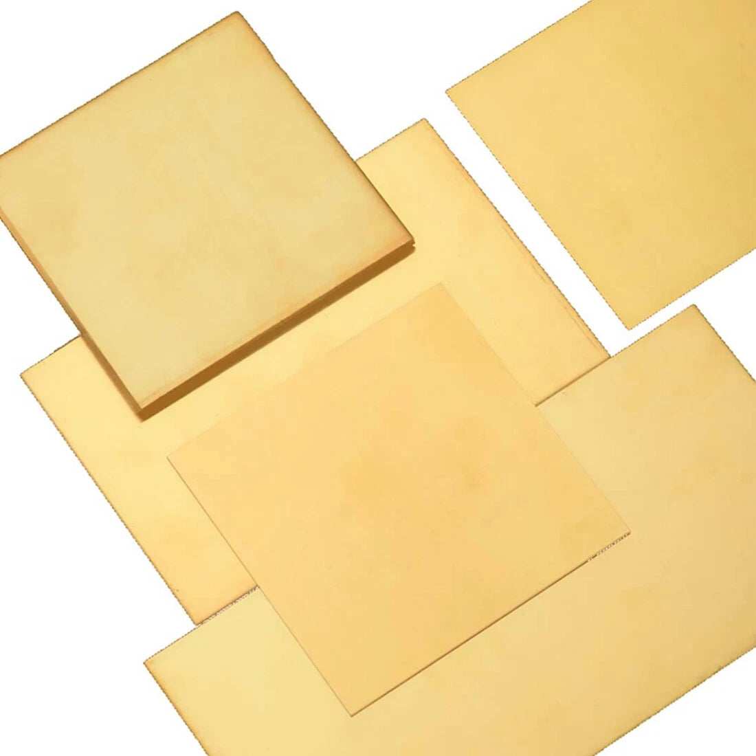 Brass Plate Sheet Thick 0.5/0.8/1/1.5-6mm Model Craft DIY Metal Thin Sheet Plate