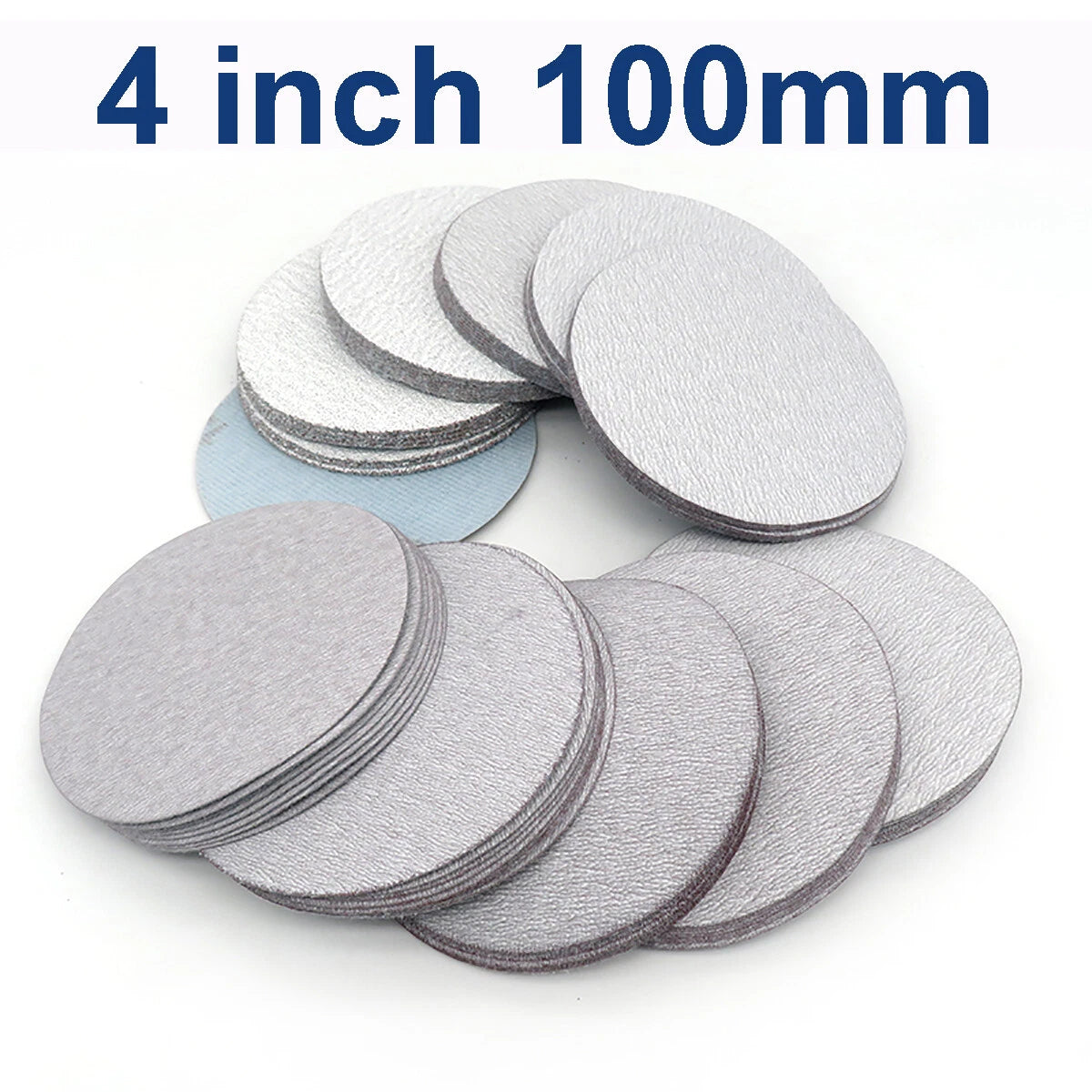 1/2/3/4/5/6/7 inch Hook & Loop Sanding Disc Orbital White Sandpaper Pads Wet Dry
