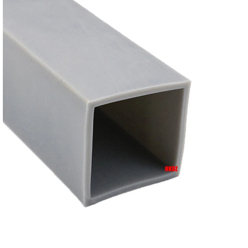 Square Silicone Rubber Hollow Tube Pipe Protector Seal Strips Width 2.5mm~108mm