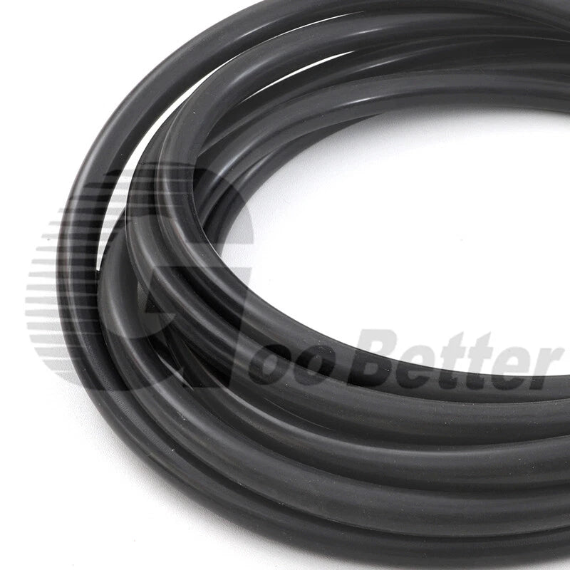 Black Food Grade Silicone Tube Hose Vacuum Tubing Pipe Soft Rubber ID 0.5-25mm