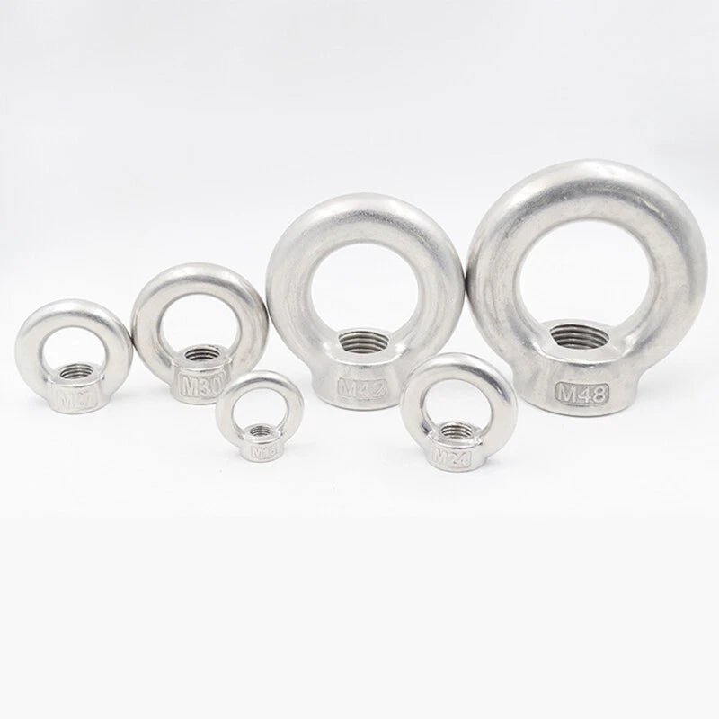 M3 - M30 Lifting Eye Bolt & Nut Set — 304 Stainless Steel Heavy Duty Ring Hooks - HomeDIYer