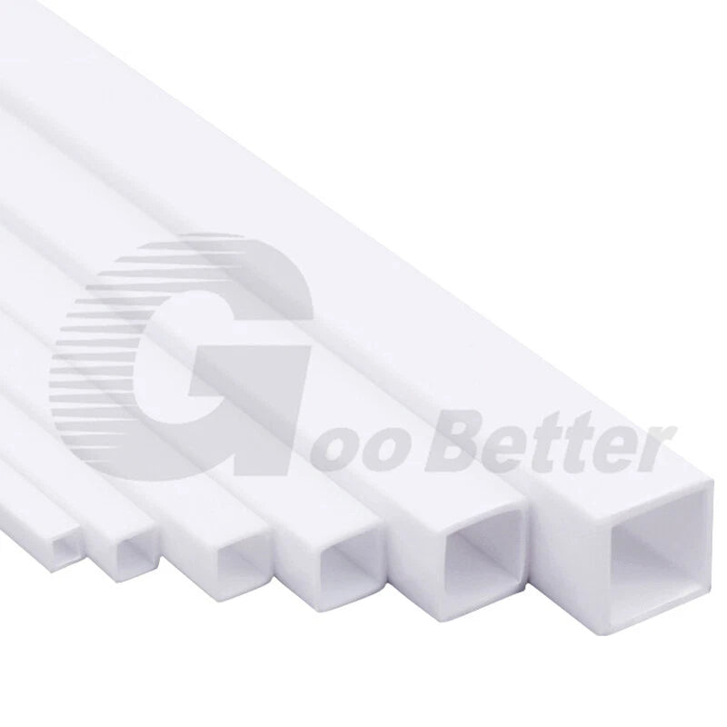 ABS Plastic Rods & Tubes – Round, Square, U/L/H-Profile Styrene Strips 250mm