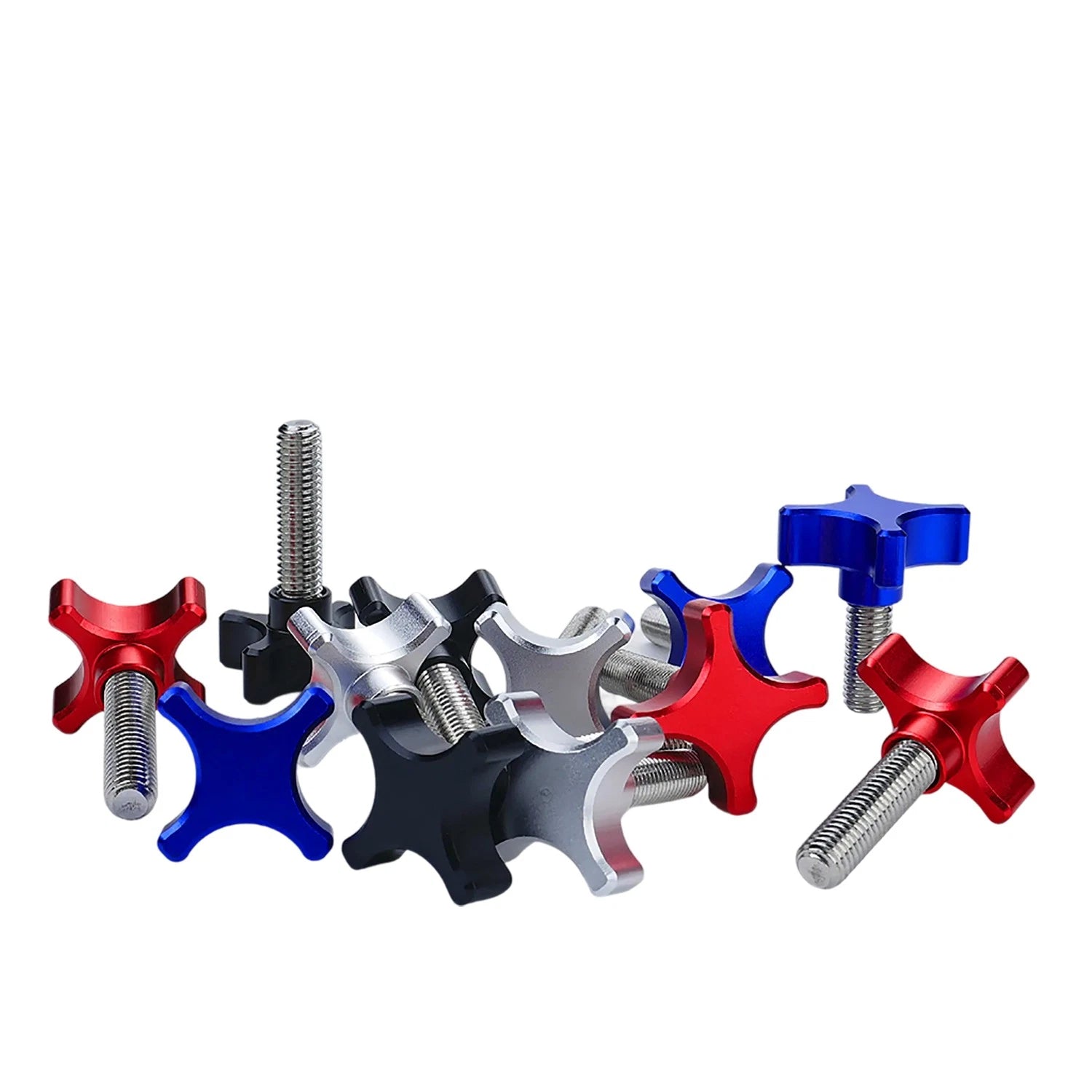 M8 M10 Star Hand Knob Screws Bolt Aluminum Thumb Handle Clamping Machine Bolts