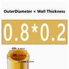 H62 Brass Round Tube Pipe Hollow Tube OD 0.8mm 0.9mm 1mm-30mm Length 200mm 500mm